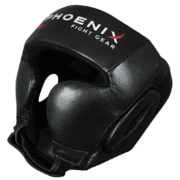 Flight Headgear with Cheek & Chin Protection - Black